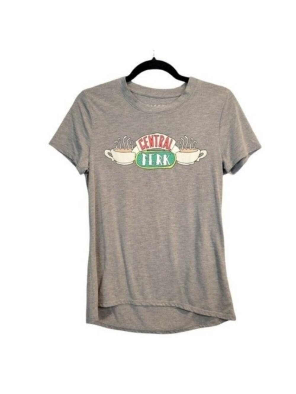 Friends | Central Park Crew Neck Short Sleeve T Shirt Gray
